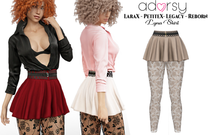 adorsy - Lyna Skirt Brown - Lara X/Legacy/PetiteX/Reborn