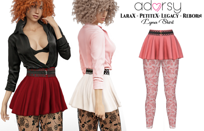 adorsy - Lyna Skirt Coral - Lara X/Legacy/PetiteX/Reborn