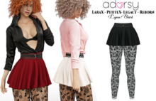 adorsy - Lyna Skirt Dark Black - Lara X/Legacy/PetiteX/Reborn