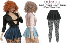 adorsy - Lyna Denim Skirt Black - Lara X/Legacy/PetiteX/Reborn