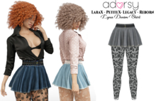 adorsy - Lyna Denim Skirt Grey - Lara X/Legacy/PetiteX/Reborn