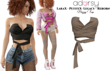 adorsy - Bizzy Top Brown - Lara X/Legacy/PetiteX/Reborn