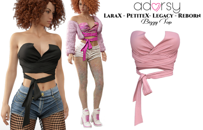 adorsy - Bizzy Top Pink - Lara X/Legacy/PetiteX/Reborn