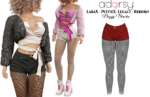 adorsy - Bizzy Shorts Deep Red - Lara X/Legacy/PetiteX/Reborn