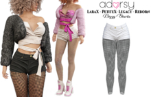 adorsy - Bizzy Shorts White - Lara X/Legacy/PetiteX/Reborn