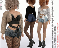 adorsy - Bizzy Denim Shorts Fatpack - Lara X/Legacy/PetiteX/Reborn