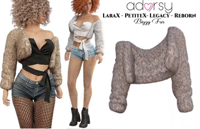 adorsy - Bizzy Fur Jacket Beige - Lara X/Legacy/PetiteX/Reborn