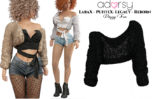 adorsy - Bizzy Fur Jacket Black - Lara X/Legacy/PetiteX/Reborn