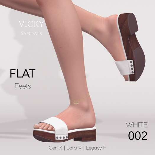 -PANDORA- Vicky  Sandals - FLAT 002