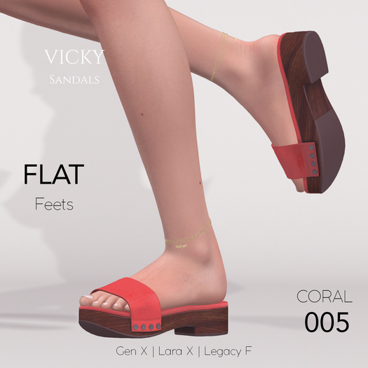 -PANDORA- Vicky  Sandals - FLAT 005