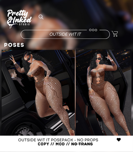 PRETTY & INKED STUDIO - OUTSIDE WIT IT - POSEPACK