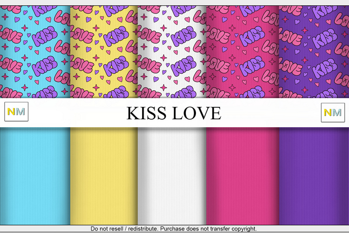 Kiss Love Fabric Textures