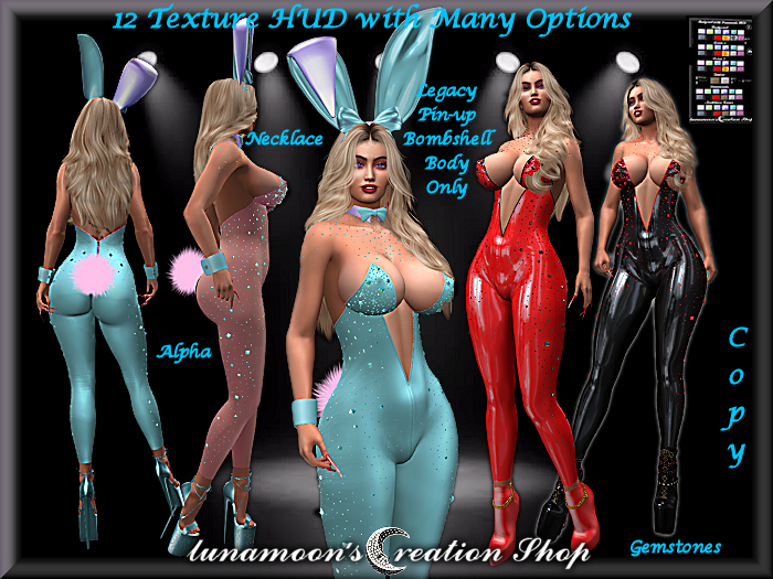 DEMO-Slinky Bodysuit w/Glitter Gems for Legacy Bombshell Body
