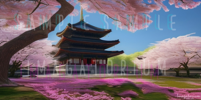 Japanese Temple-009 Backdrop