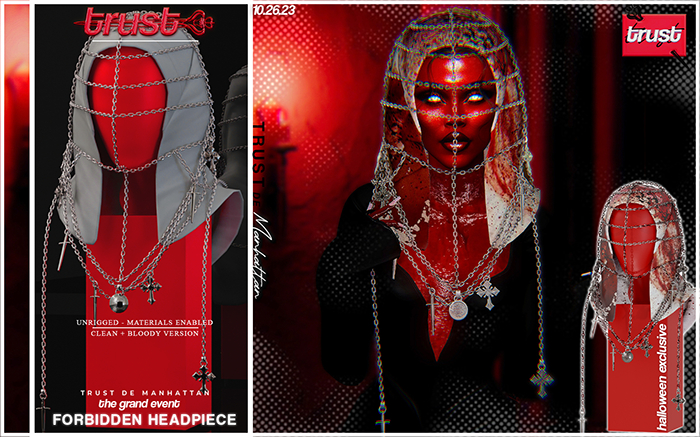 "TRUST" - FORBIDDEN HEADPIECE - FATPACK