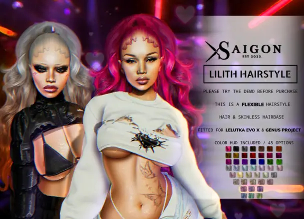SaiGon - " Lilith Hairstyles " PACKS