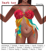 :::darKrose::: Barb Shamba top