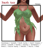 :::darKrose::: Barb Green top