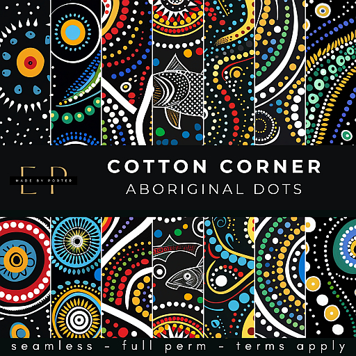 Made by Porter - Cotton Corner - Aboriginal Dots Pattern