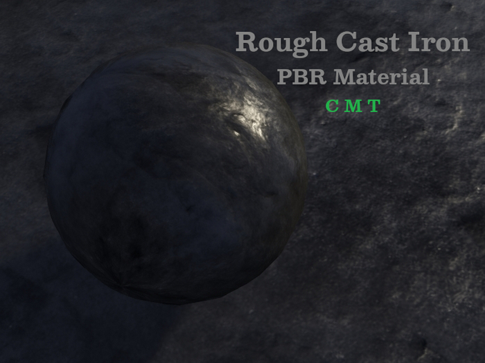 PBR Rough Cast Iron Material