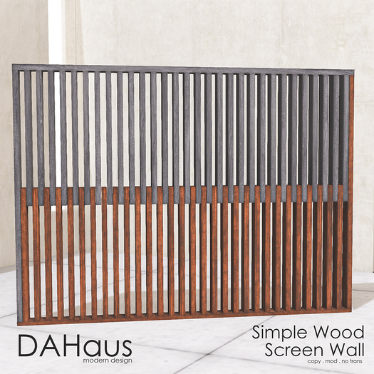 DAHaus - Simple Wood Screen Wall 