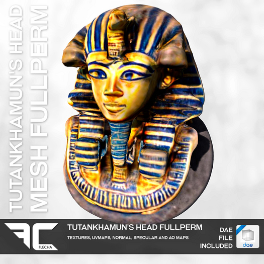FLECHA Tutankhamun's head Fullperm