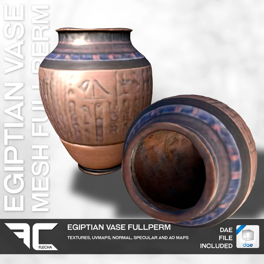 FLECHA Egiptian vase fullperm