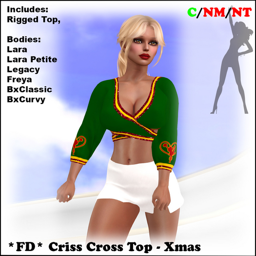 *FD* Criss Cross Top [Boxed] Xmas