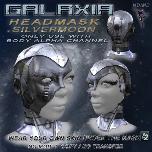 ND/MD GALAXIA  - HEADMASK SILVERMOON