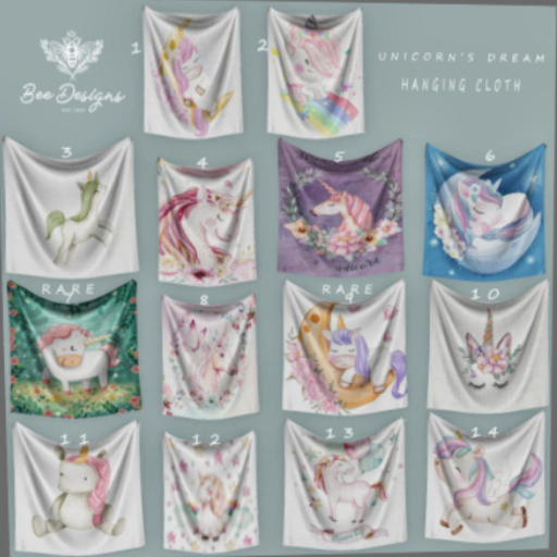 07 Bee Designs Unicorns Dream HC RARE