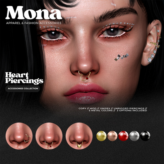 MONA - Heart Piercings 