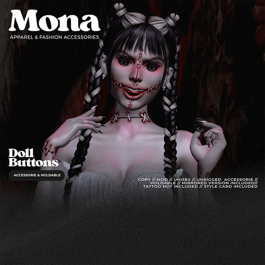 MONA - Doll Buttons 