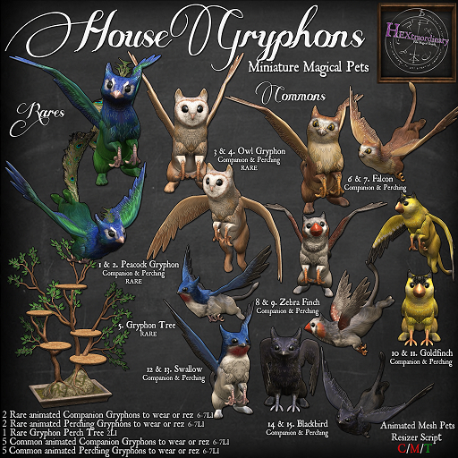3. *HEXtraordinary* Owl Gryphon - Companion - RARE