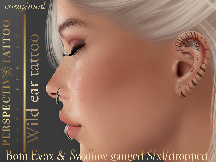 *Perspectiv Wild ear tattoo