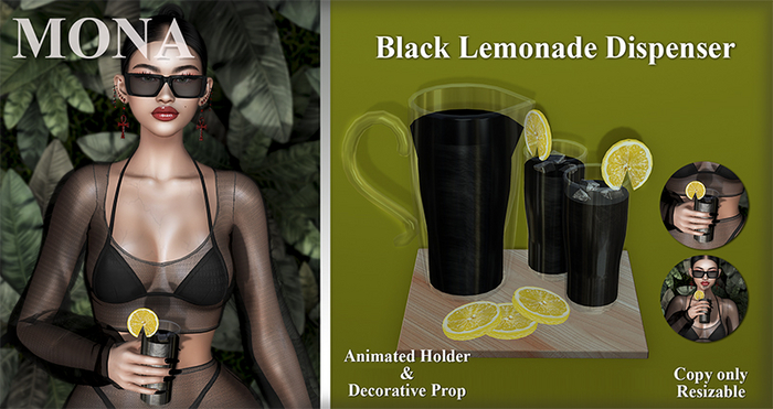 MONA - Black Lemonade Dispenser (Unpack)