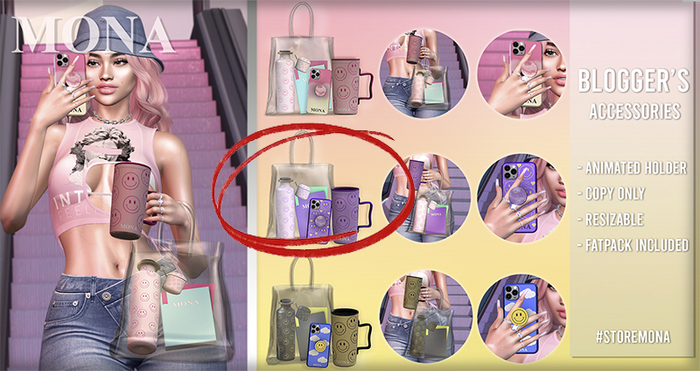 MONA - Blogger's  Accessories Pack 02  (Unpack)