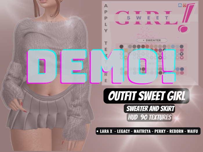 [DressUp!] **DEMO**  Sweet Girl Outfit - BLACK