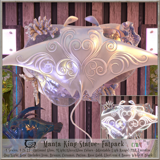 [CC] Manta King Statue Set- Fatpack