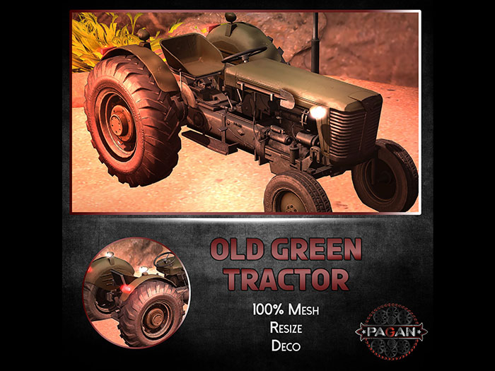 [Pagan] old green tractor