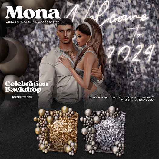 MONA - Celebration Backdrop (Unpack)