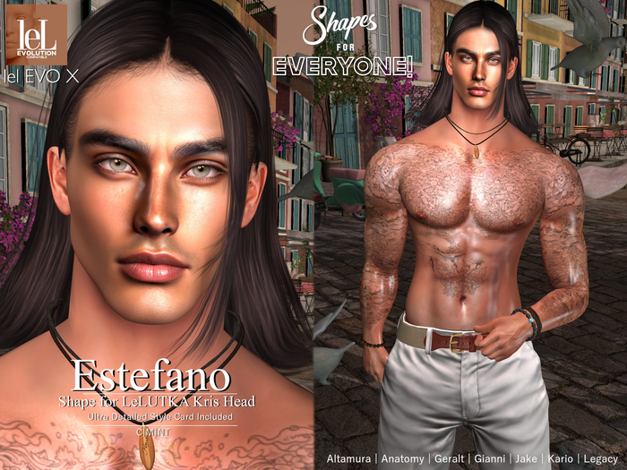 Shape Estefano for LeLUTKA Kris Head MEGAPACK
