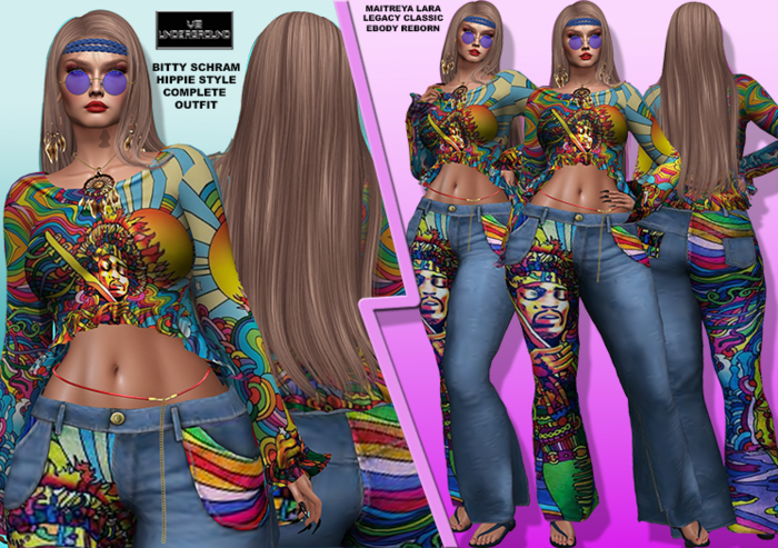 **DEMO**BITTY SCHRAM HIPPIE STYLE COMPLETE OUTFIT**
