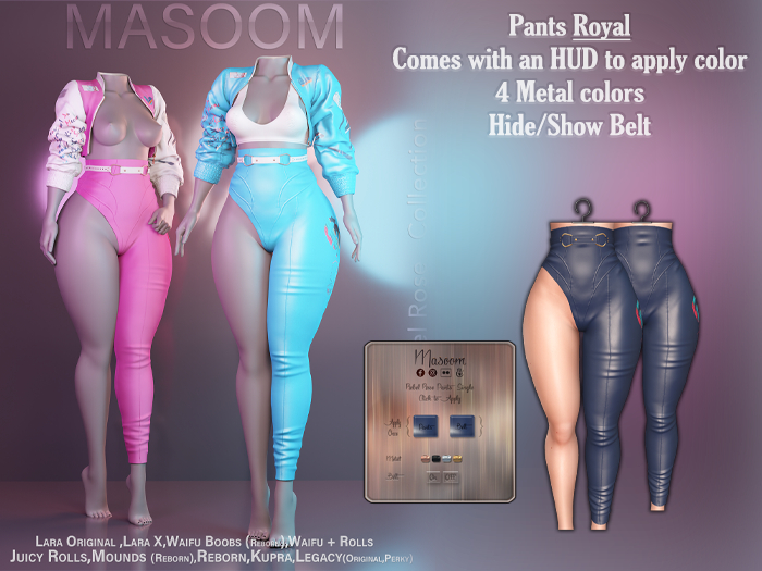 [[ Masoom ]] Rebel Rose Pants - Royal