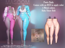 [[ Masoom ]] Rebel Rose Pants - Nude