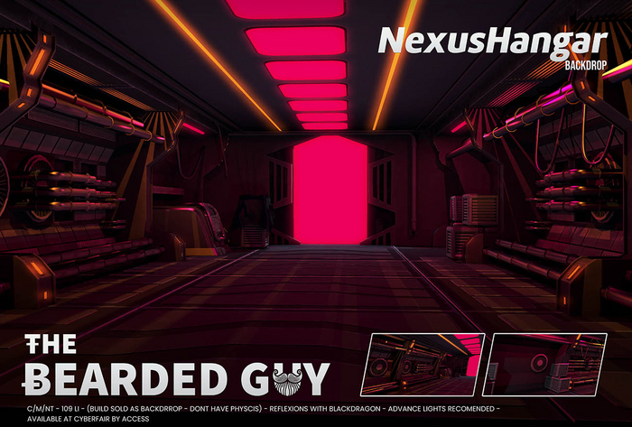 Nexus Hangar Backdrop V3- The Bearded Guy