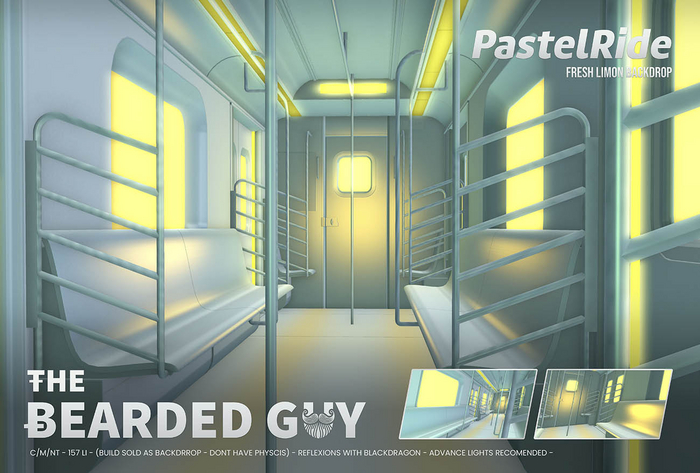 Pastel Ride Fresh Limon Backdrop - The Bearded Guy