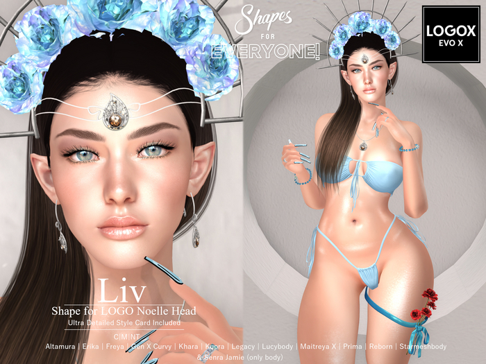 Shape Liv for LOGO Noelle Head MEGAPACK