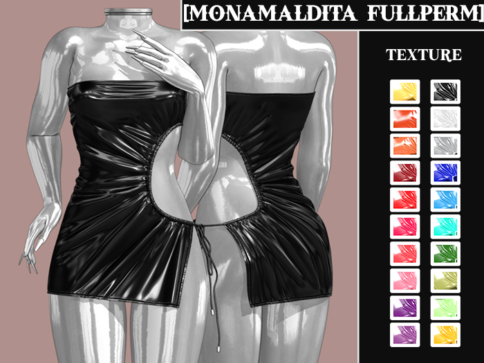 139 - MONAMALDITA - Texture Latex - Dress