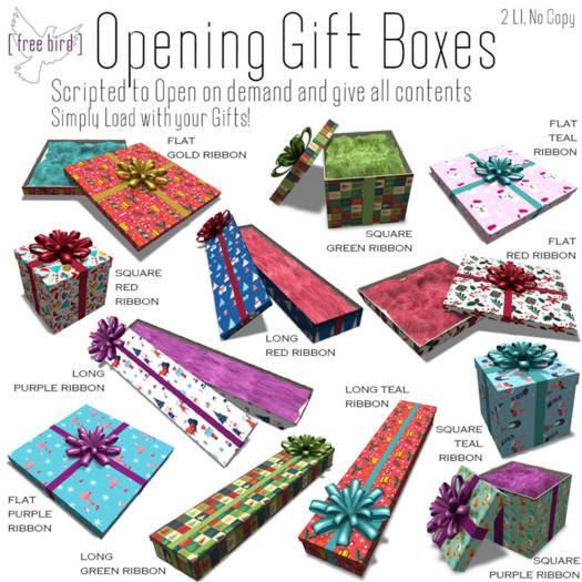 [ free bird ] Opening Gift Boxes = Full Set