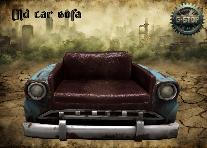 Old car sofa 